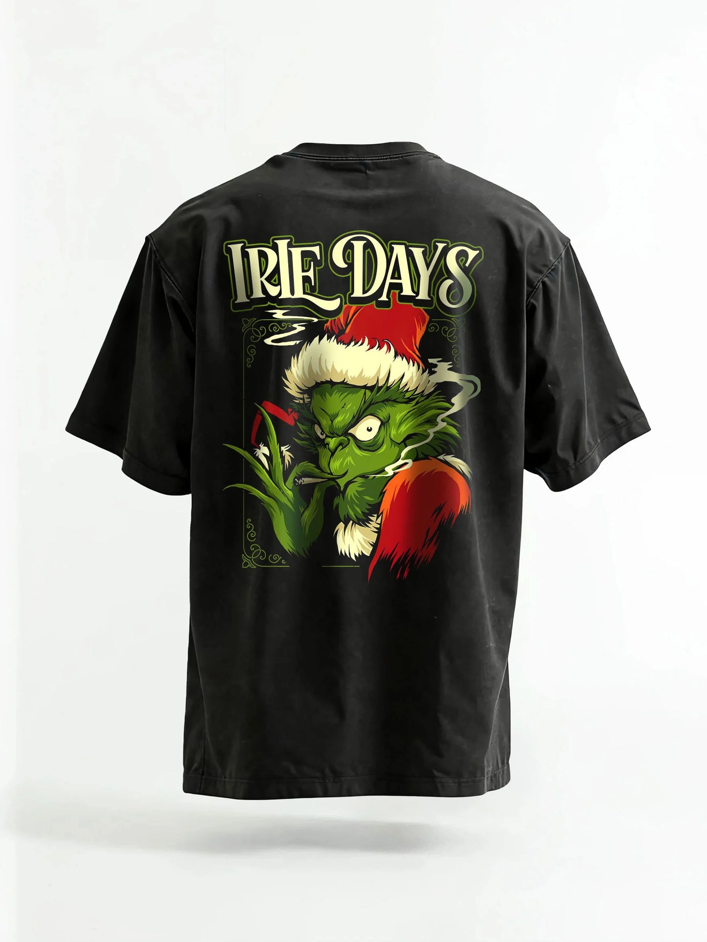 Green Grinch Christmas-Themed Graphic Tee&Hoodie