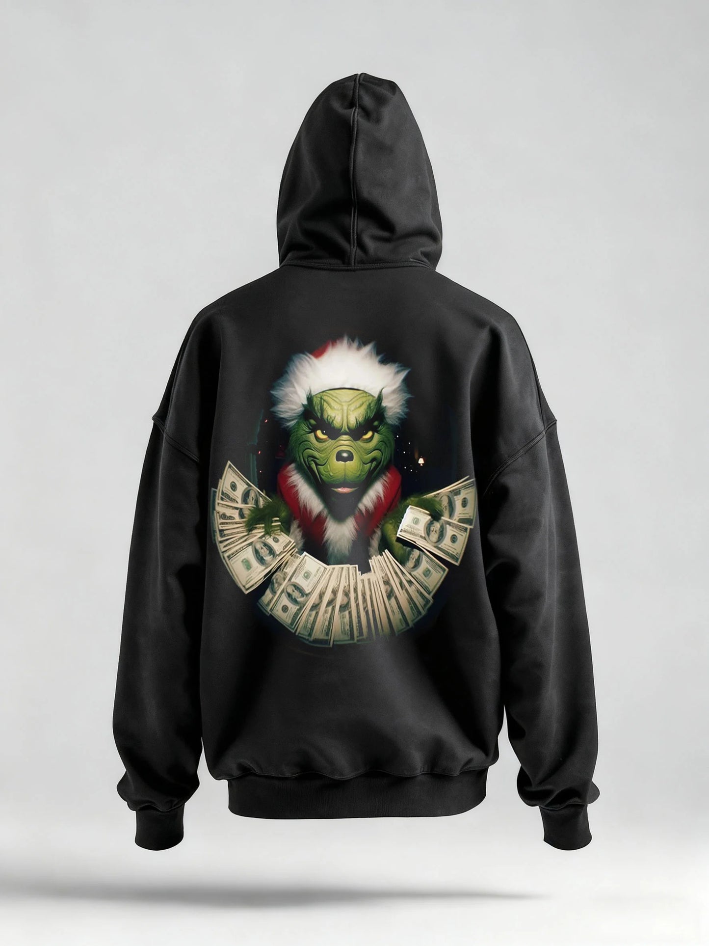 Green Grinch Christmas-Themed Graphic Tee&Hoodie