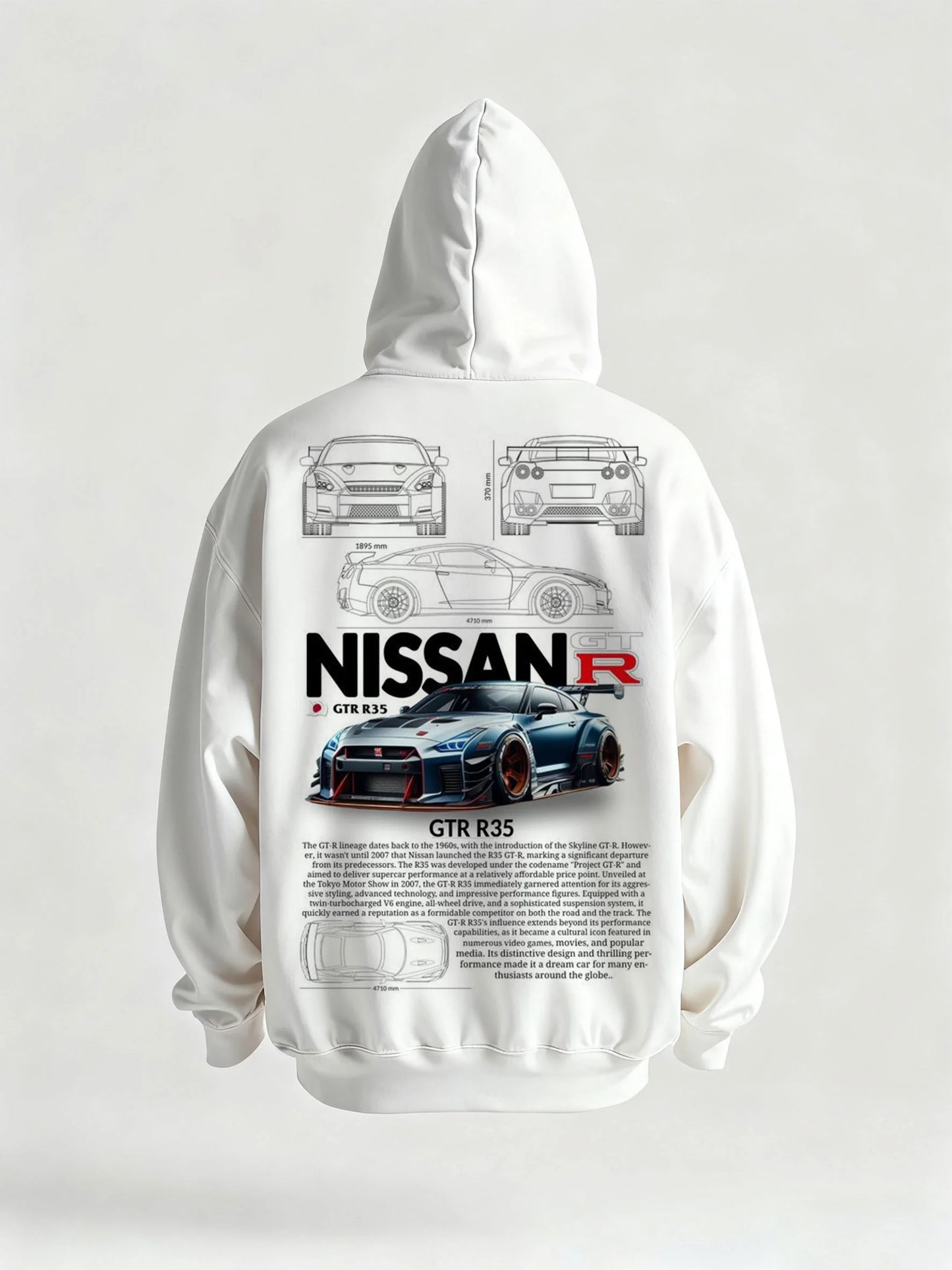NISSAN GTR R35 TEE&HOODIE
