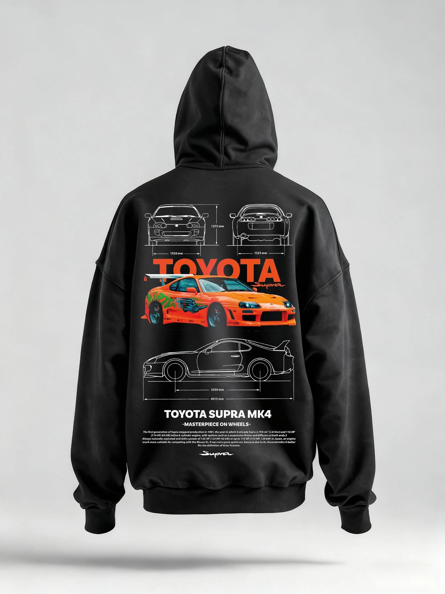 TOYOTA SUPRA MK4 TEE & HOODIE