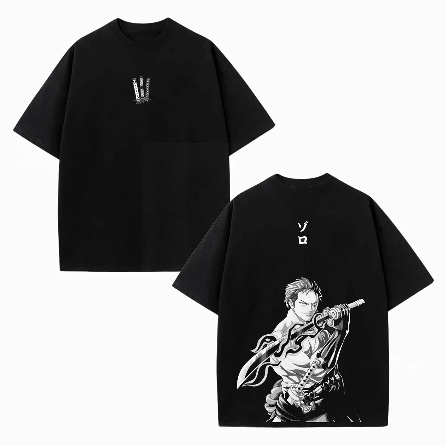 ZORO ONE PIECE UNISEX WASHED T-SHIRT-[DS]