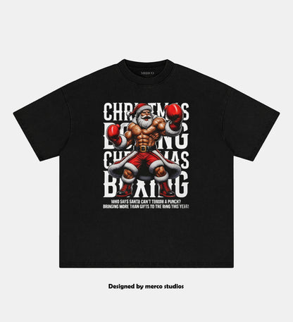CHRISTMAS BOXING Washed Gym Shirt