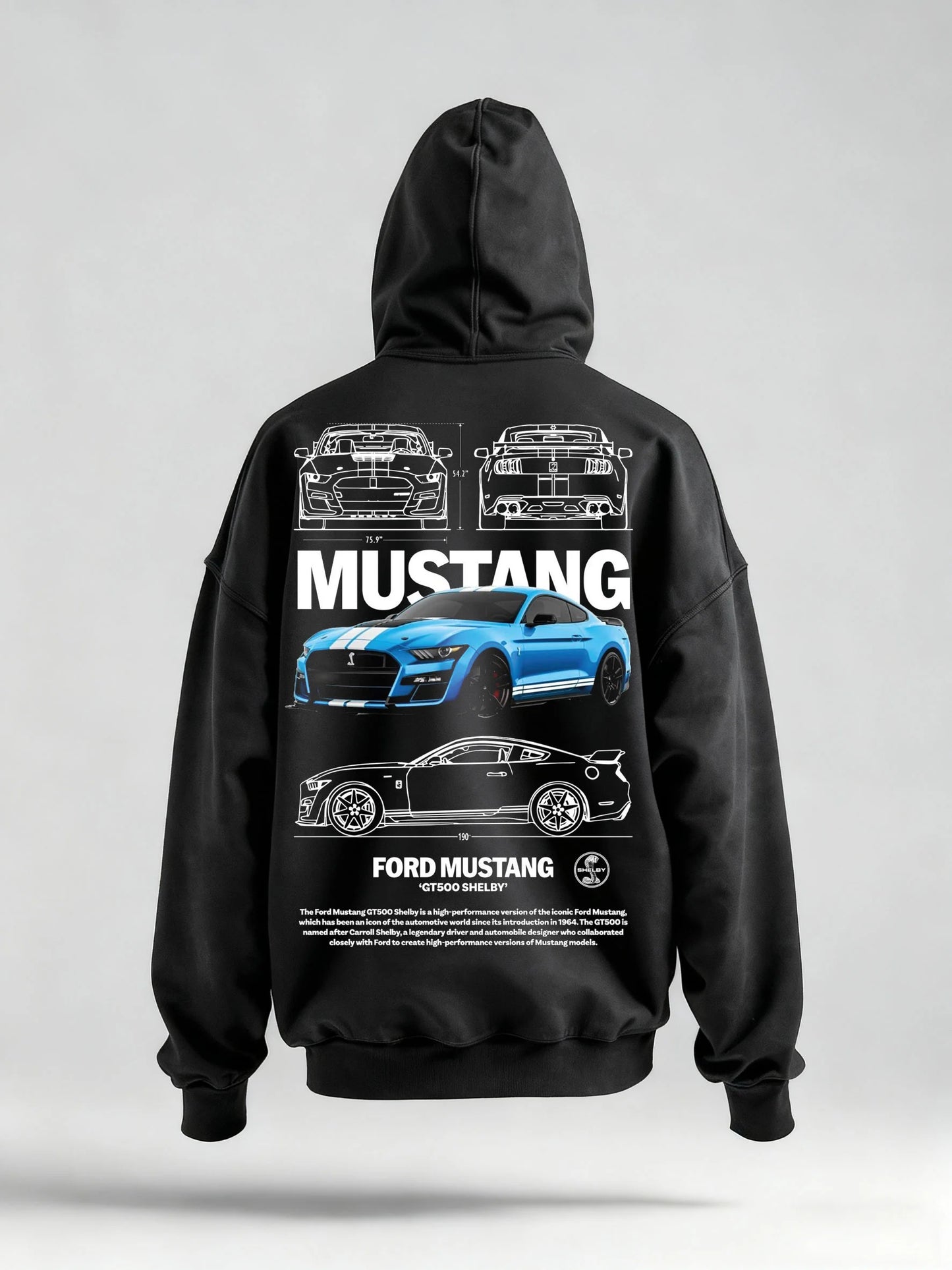 FORD MUSTANG“GT5OO SHELBY’TEE&HOODIE