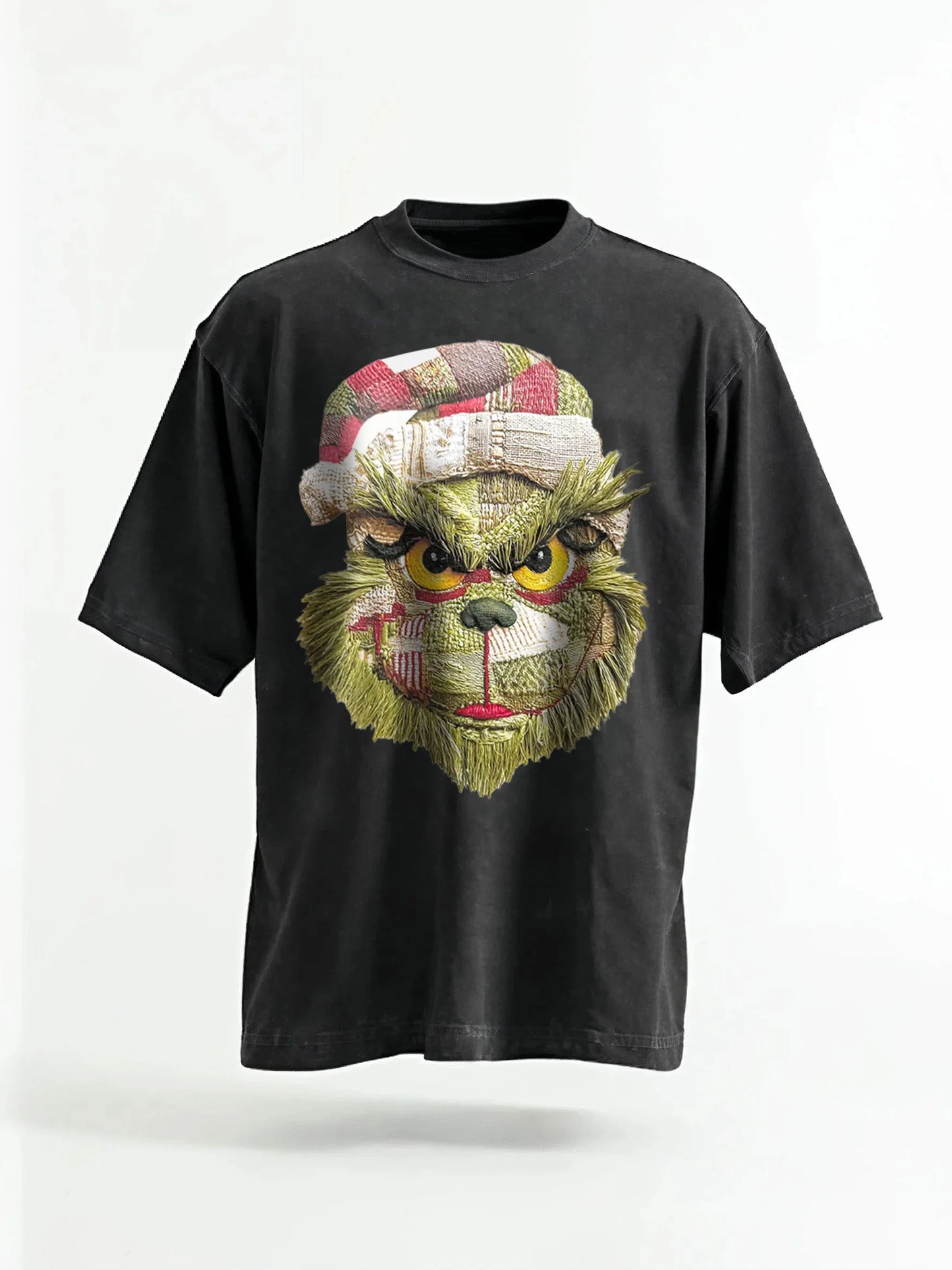 Green Grinch Christmas-Themed Graphic Tee&Hoodie