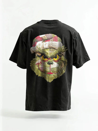 Green Grinch Christmas-Themed Graphic Tee&Hoodie