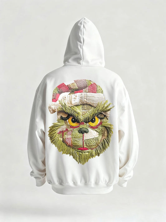 Green Grinch Christmas-Themed Graphic Tee&Hoodie