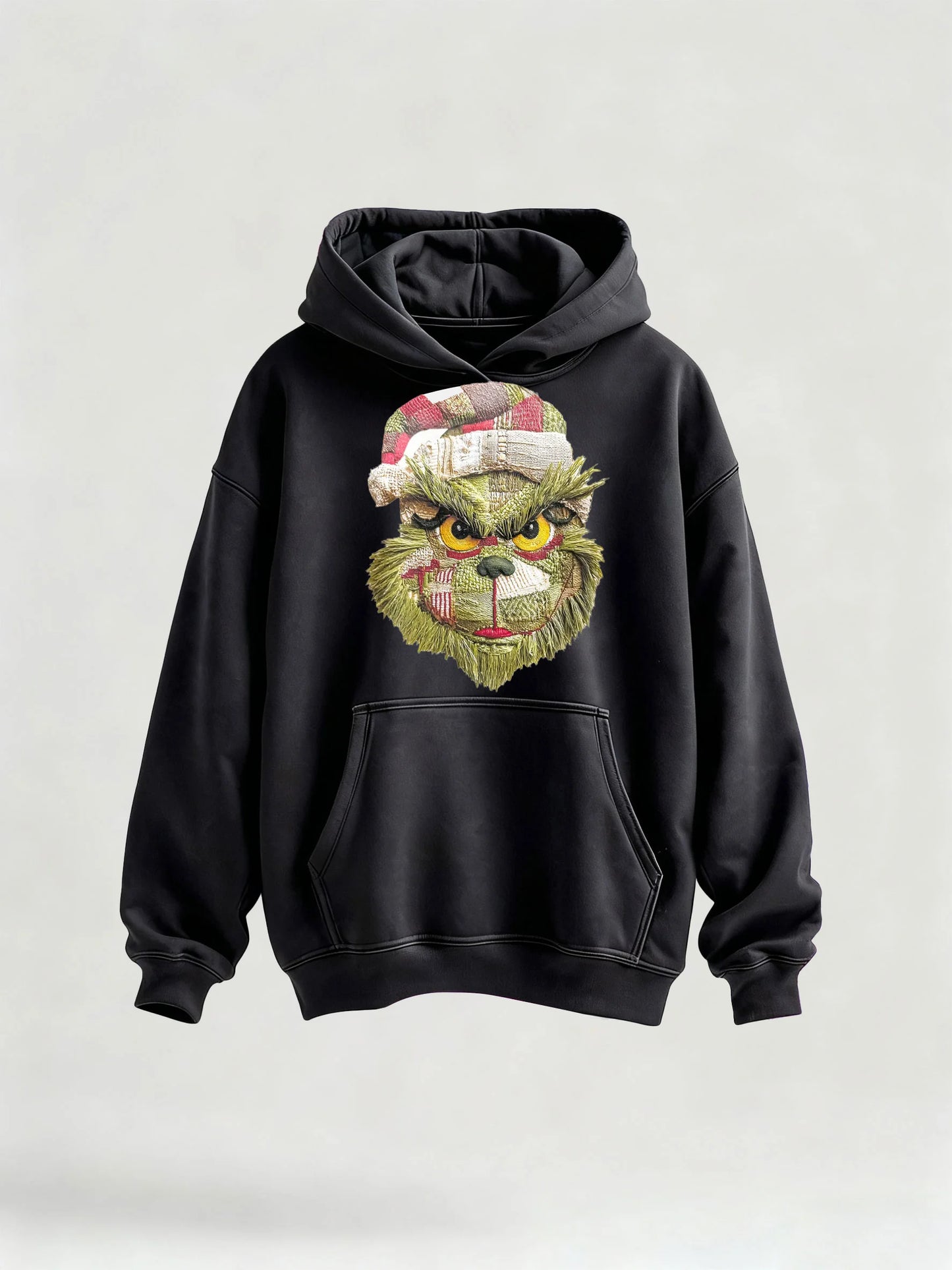 Green Grinch Christmas-Themed Graphic Tee&Hoodie