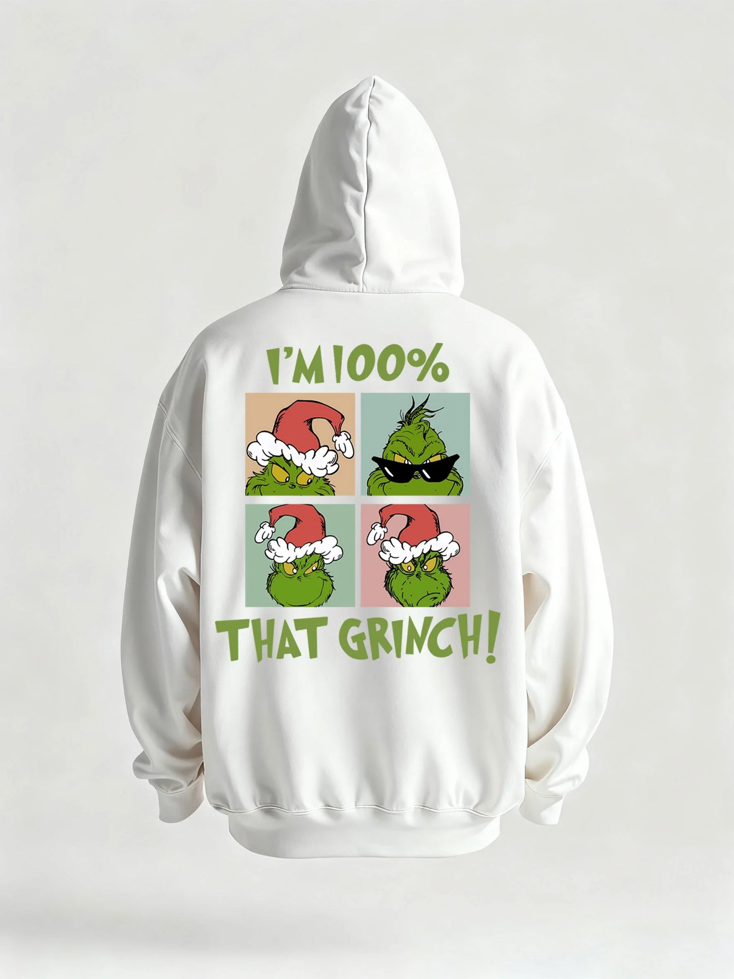 Green Grinch Christmas-Themed Graphic Tee&Hoodie