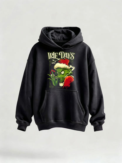 Green Grinch Christmas-Themed Graphic Tee&Hoodie