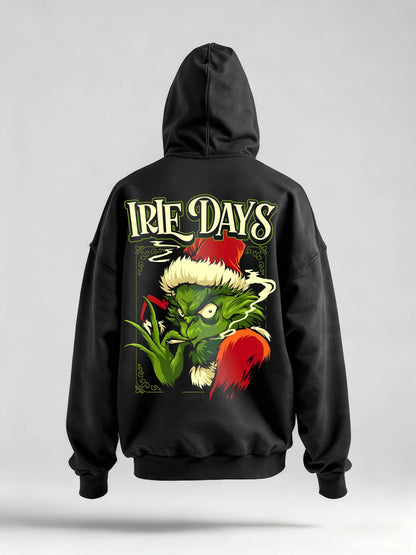 Green Grinch Christmas-Themed Graphic Tee&Hoodie