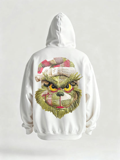 Green Grinch Christmas-Themed Graphic Tee&Hoodie