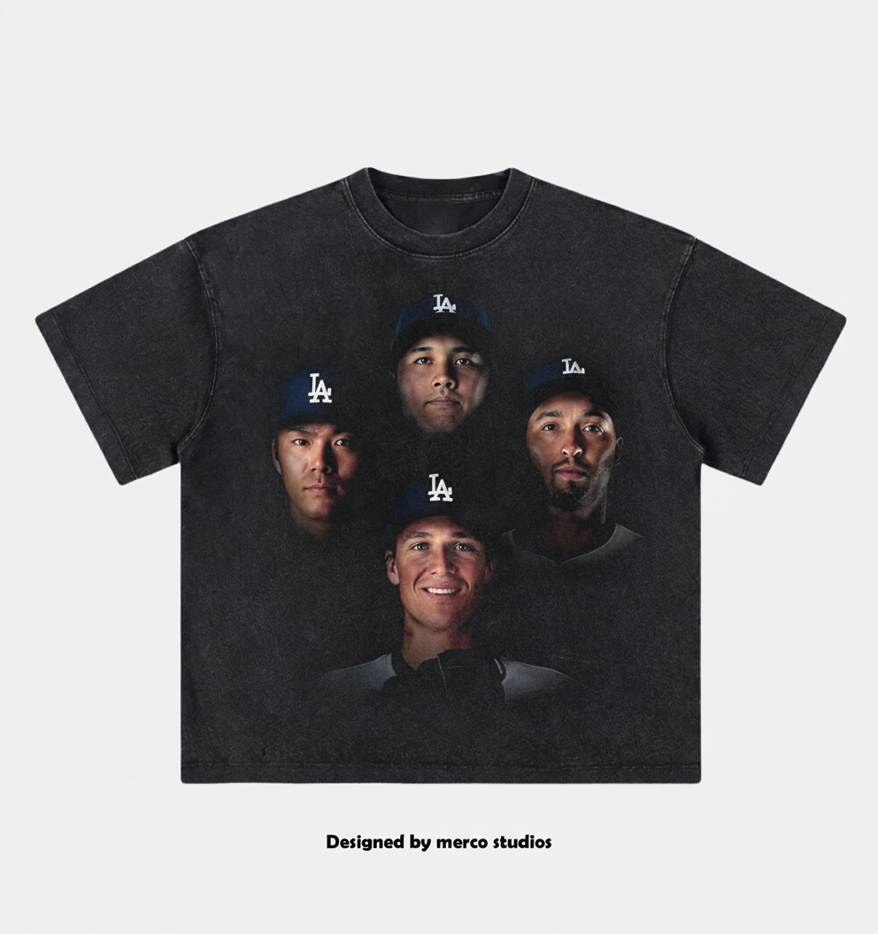 LA DODGERS FOUR TEE
