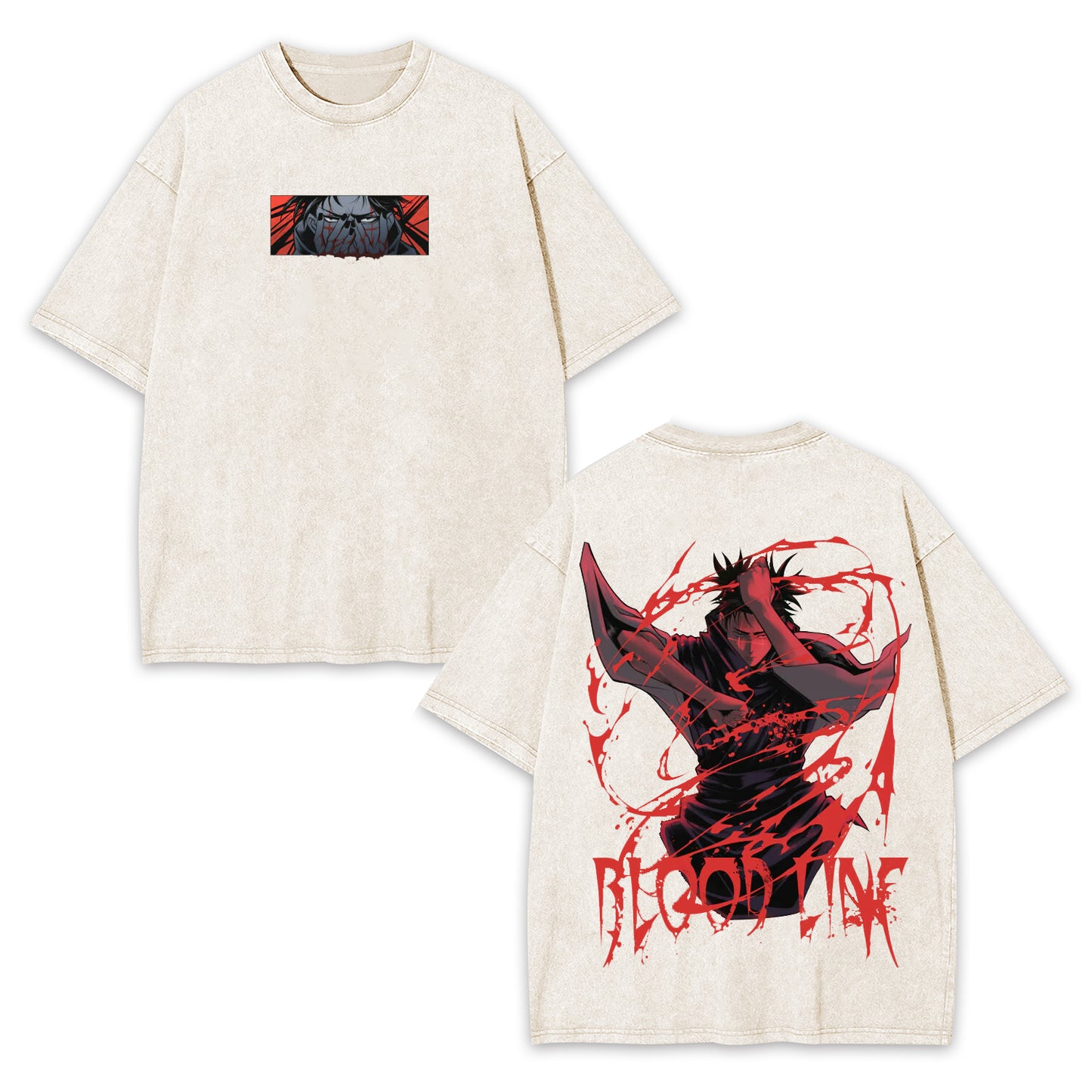 MEGUMI FUSHIGURO JUJUTSU KAISEN OVERSIZED TEE-[DS]
