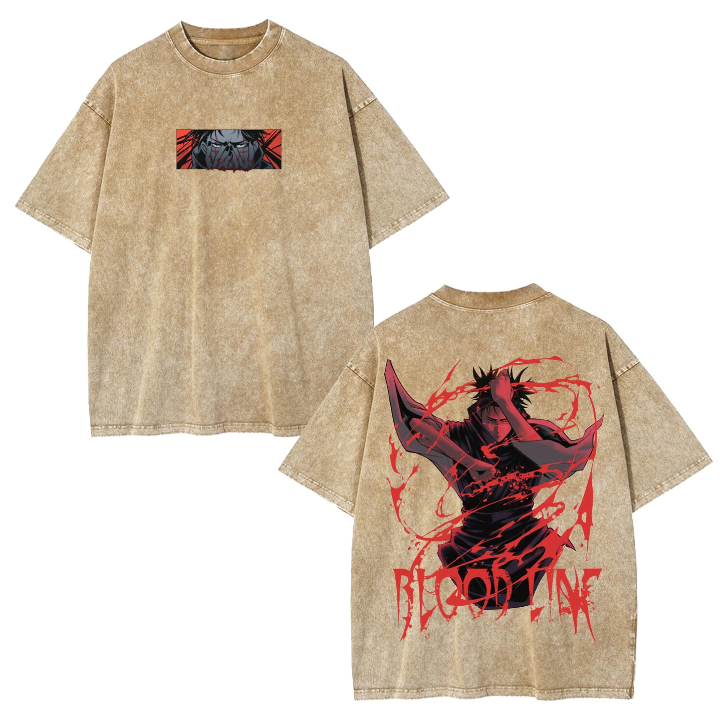 MEGUMI FUSHIGURO JUJUTSU KAISEN OVERSIZED TEE-[DS]