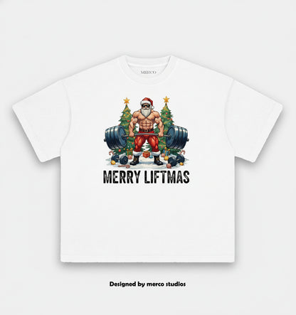 MERRY LIFTMAS Washed Gym Shirt