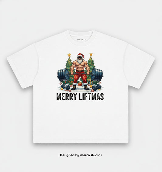 MERRY LIFTMAS Washed Gym Shirt