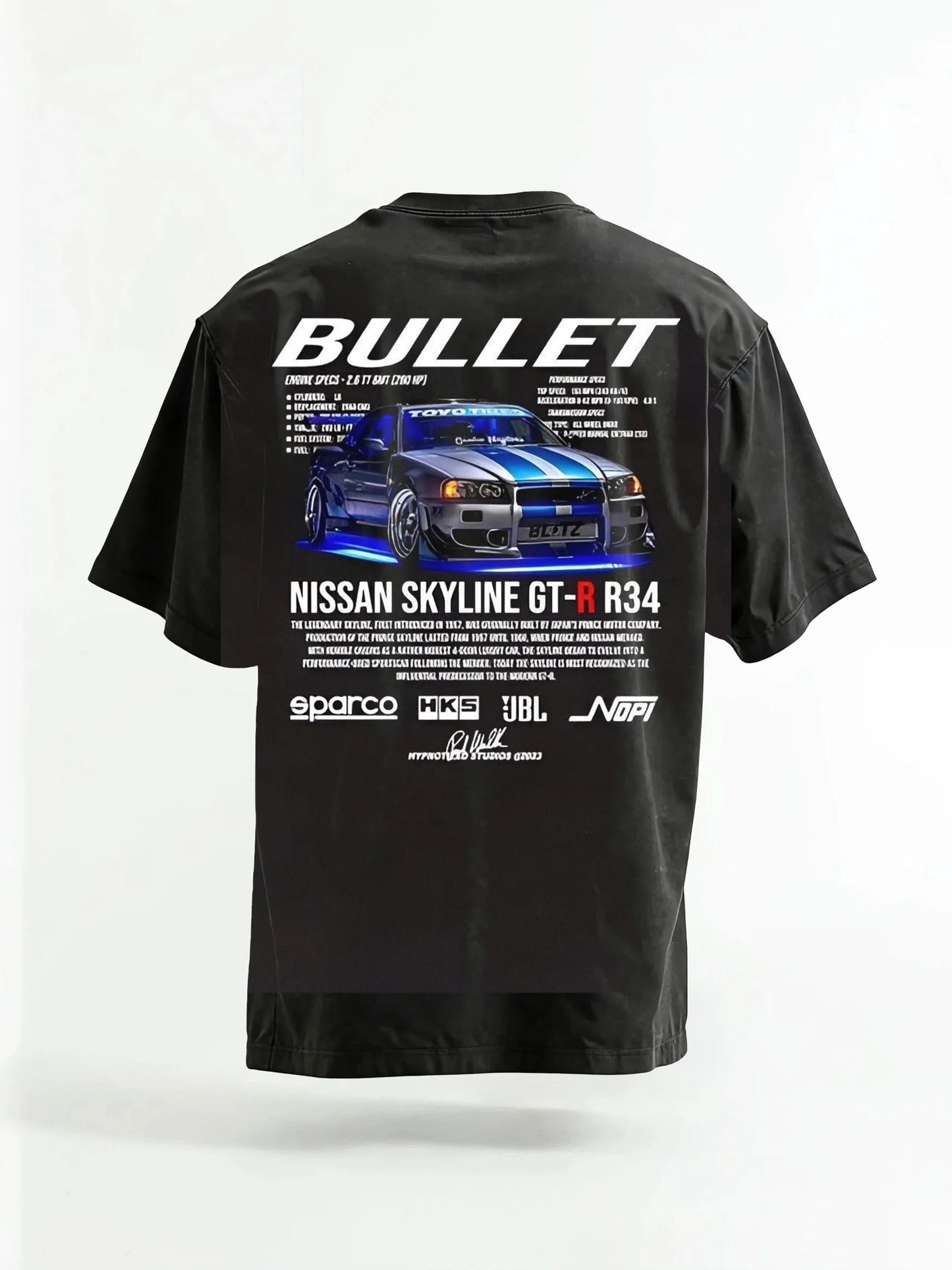 NISSAN SKYLINE GT-R R34 TEE&HOODIE