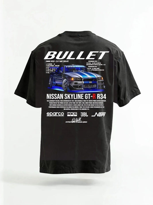 NISSAN SKYLINE GT-R R34 TEE&HOODIE
