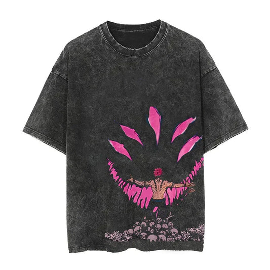 RYOMEN SUKUNA JUJUTSU KAISEN OVERSIZED TEE-[FRONT]