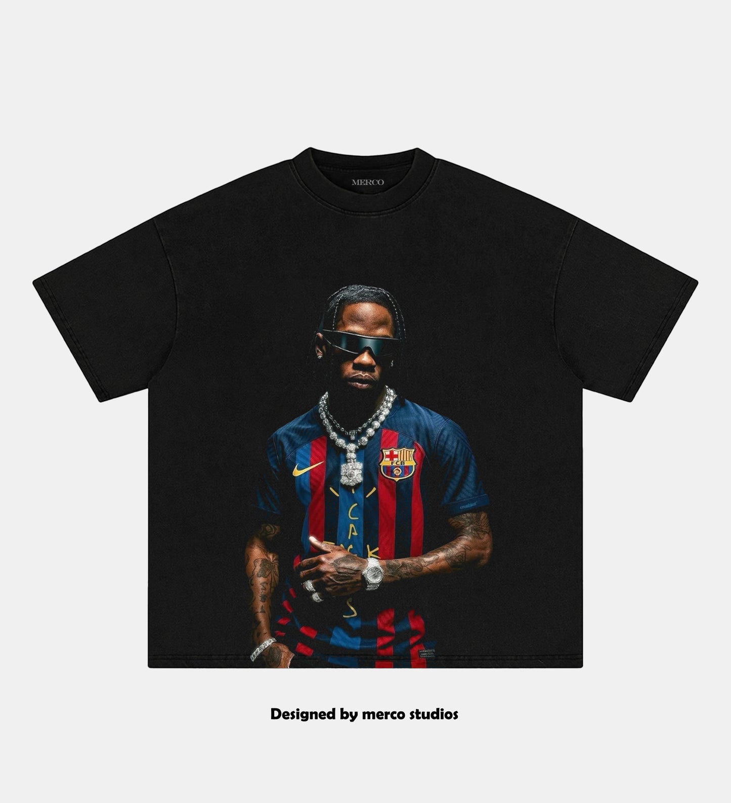 TRAVIS SCORTT & FC BARCELONA TEE