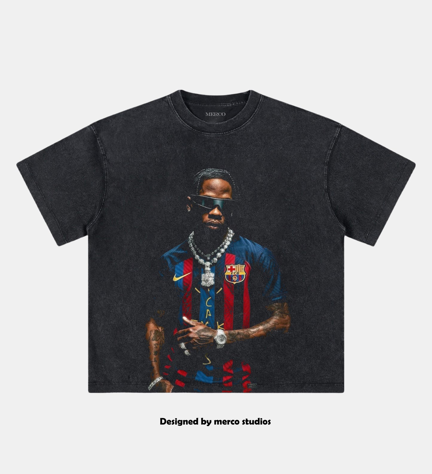 TRAVIS SCORTT & FC BARCELONA TEE