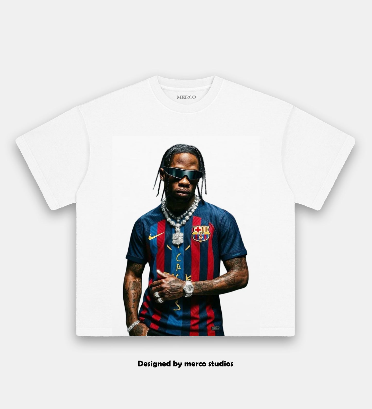 TRAVIS SCORTT & FC BARCELONA TEE