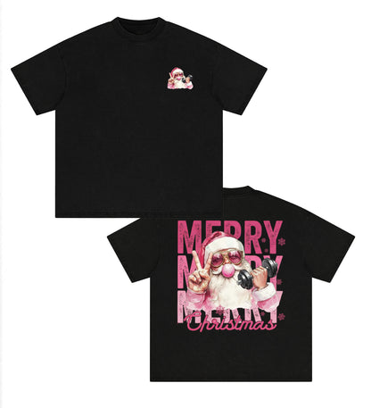 merry Christmas printed Gym Shirt