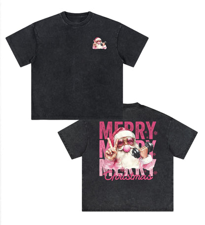 merry Christmas printed Gym Shirt